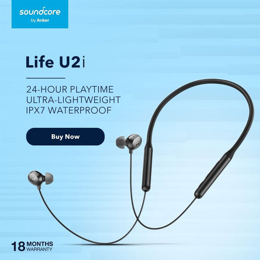 Anker Soundcore Life U2i Wireless Neckband Headphones